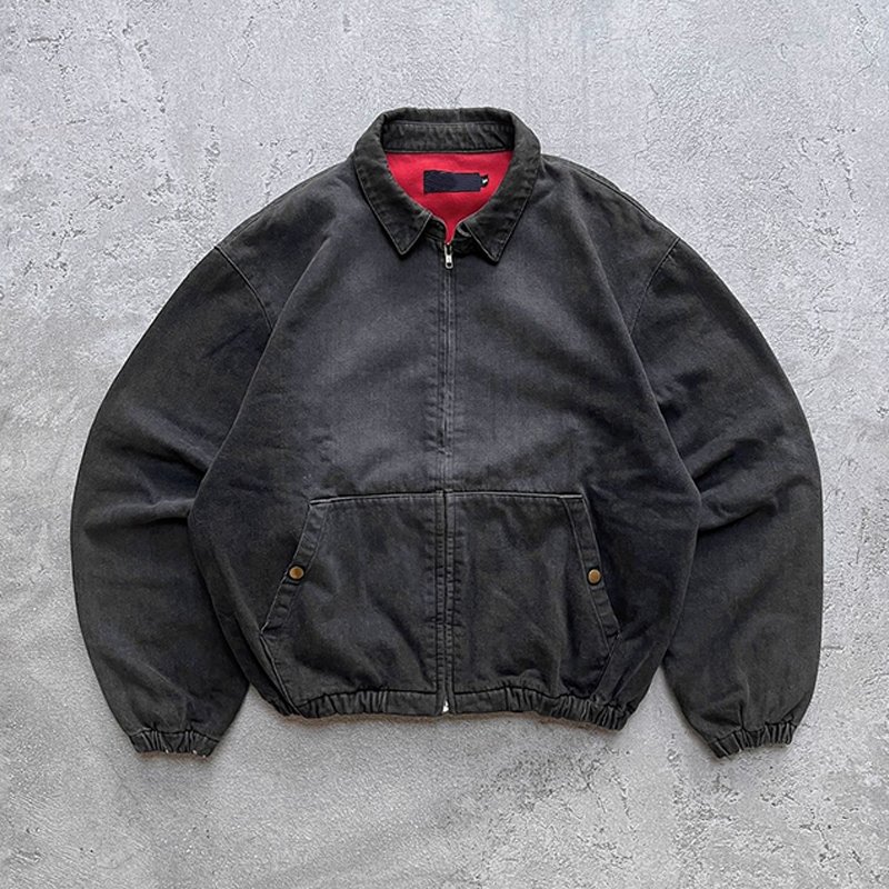 Custom Winter Jacket Men Twill Canvas Warm Work Jacket Lined Vintage Worker Carpenter Workwear Jacket For Men