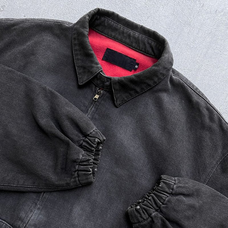 Custom Winter Jacket Men Twill Canvas Warm Work Jacket Lined Vintage Worker Carpenter Workwear Jacket For Men