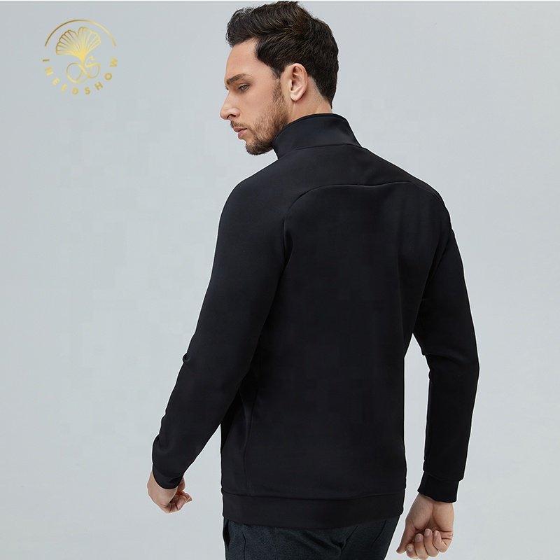 High Quality Mens Fitness Clothing Workout Blank Full Zip Sport Running Softshell Custom Polyester Outdoor Track Jackets For Men