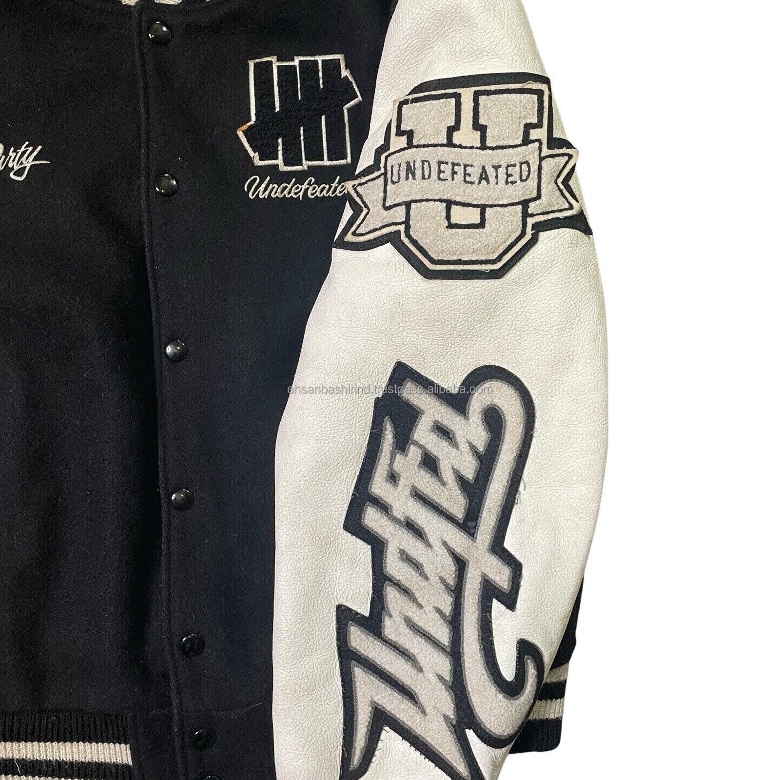 2022 Factory Wholesale Jacket Custom Embroidery Wool Leather Sleeves Men's Jackets With Patches New Styles