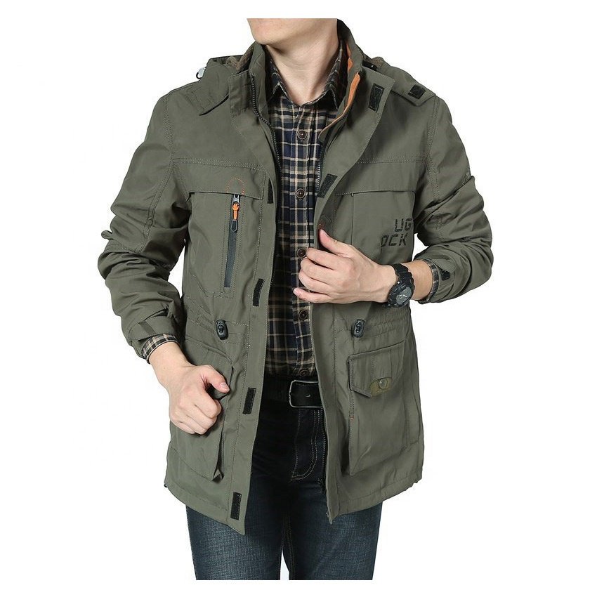 Custom great quality men's thin outdoor trench coat jacket men's wear coat men's jackets with pockets