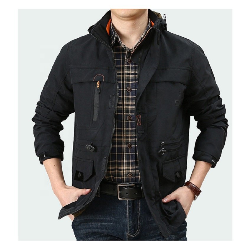 Custom great quality men's thin outdoor trench coat jacket men's wear coat men's jackets with pockets