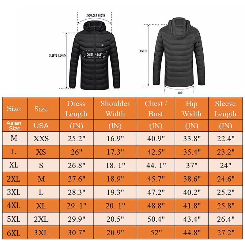 Custom Winter Heated Down Jacket Veste Chauffante Battery USB Electric Women Heated Jacket Men