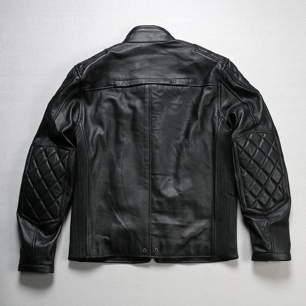 Wholesale OEM Clothing Custom Casual Windproof motorcycle cowhide Jacket Men's High Quality Fashion Genuine Leather jackets