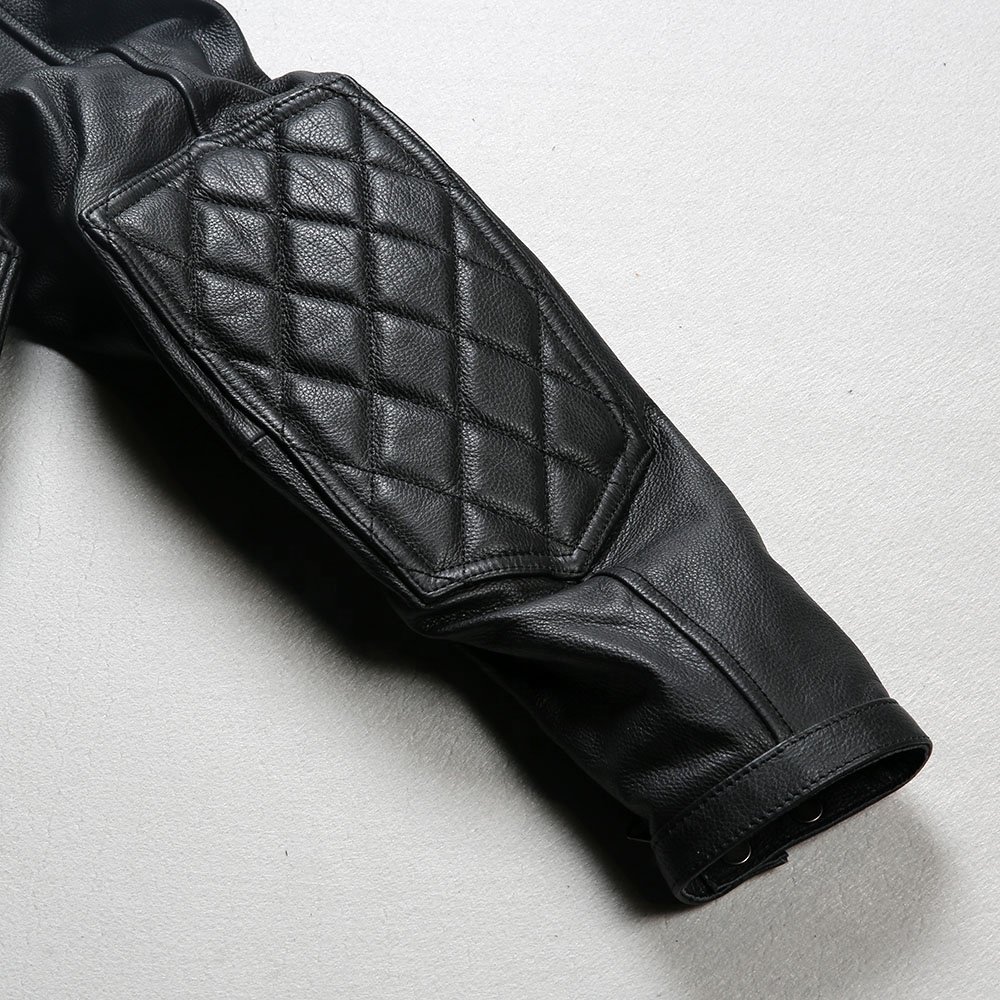 Wholesale OEM Clothing Custom Casual Windproof motorcycle cowhide Jacket Men's High Quality Fashion Genuine Leather jackets
