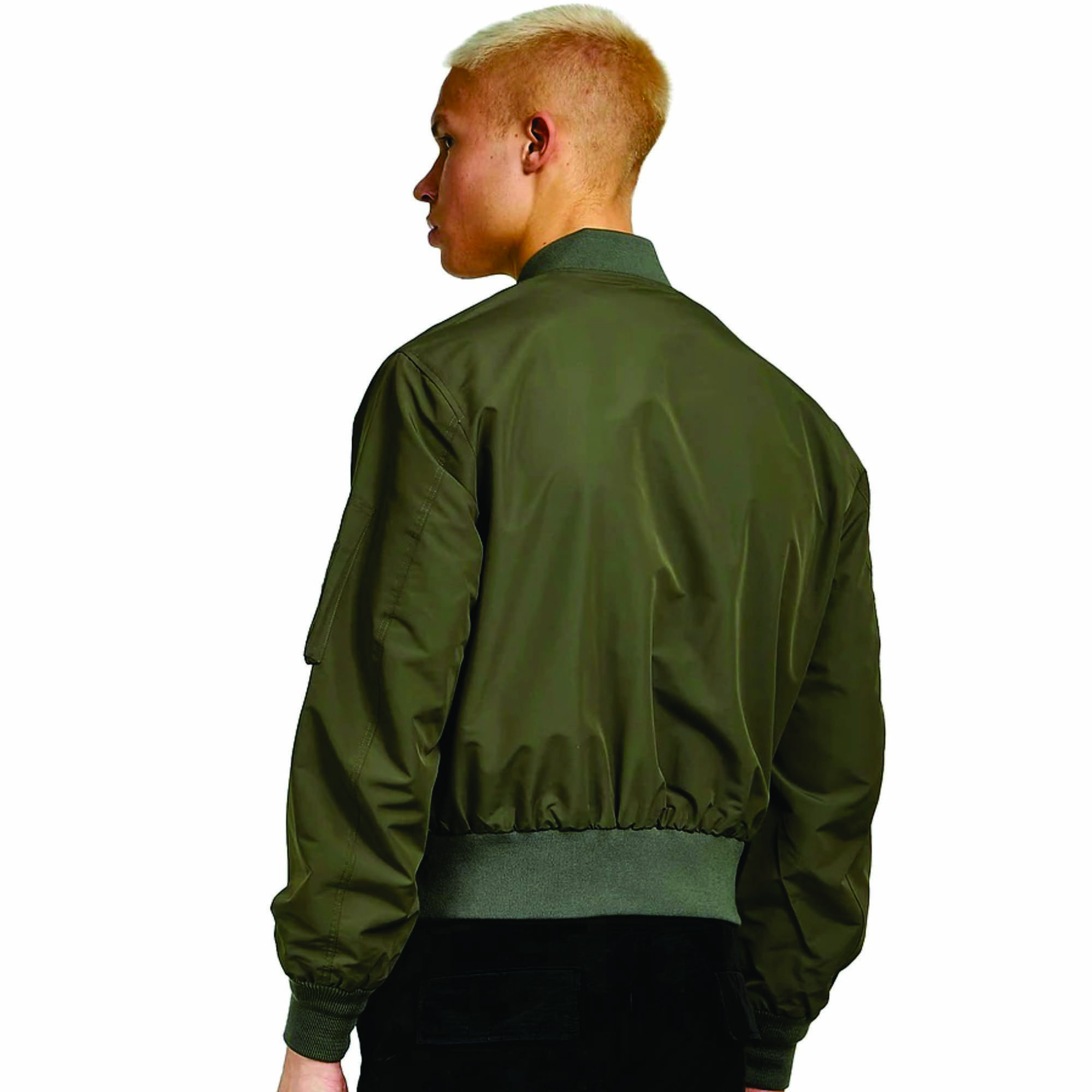 Wholesale Custom Winter Windbreaker Wholesale Men Plus Size Men's Jackets Plain Nylon Satin Bomber Men's Jackets