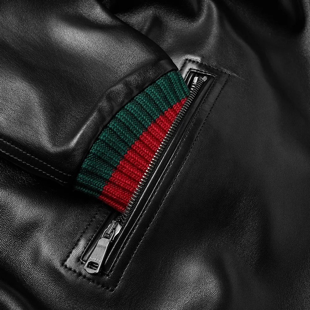2024 Fashion Casual Leather Solid Zipper Jacket Autumn Windproof Fitness Cool Men's Jacket