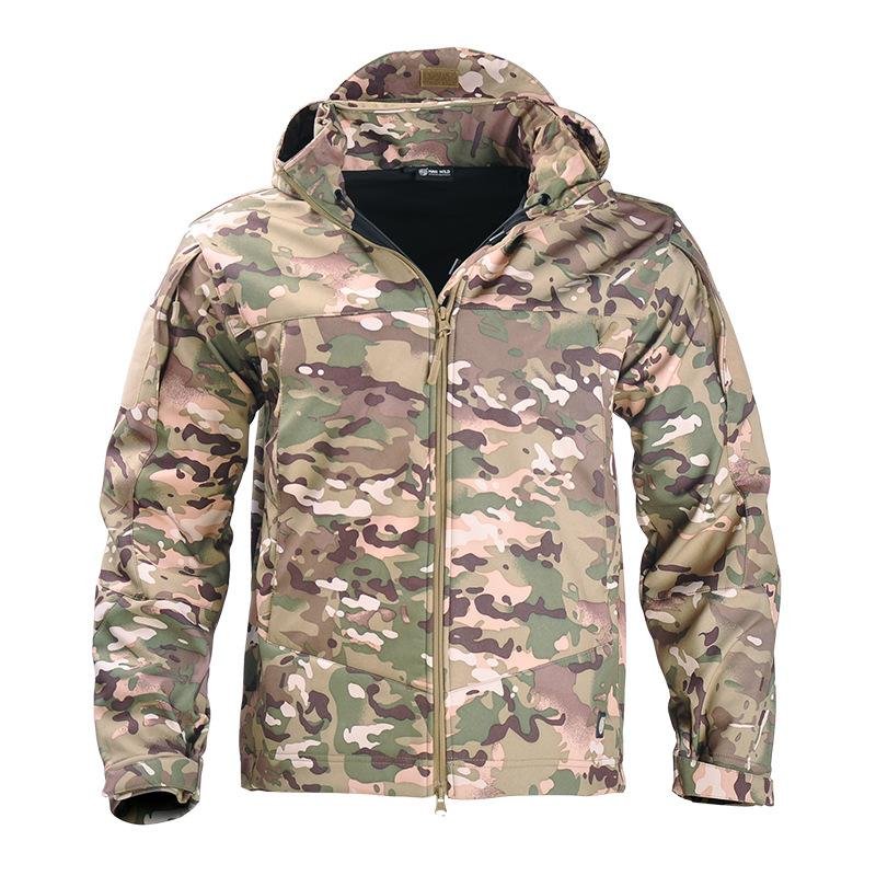 Lightweight Urban Tactical Sharkskin Soft Shell Jacket Windproof and Waterproof Outdoor Men's Jacket