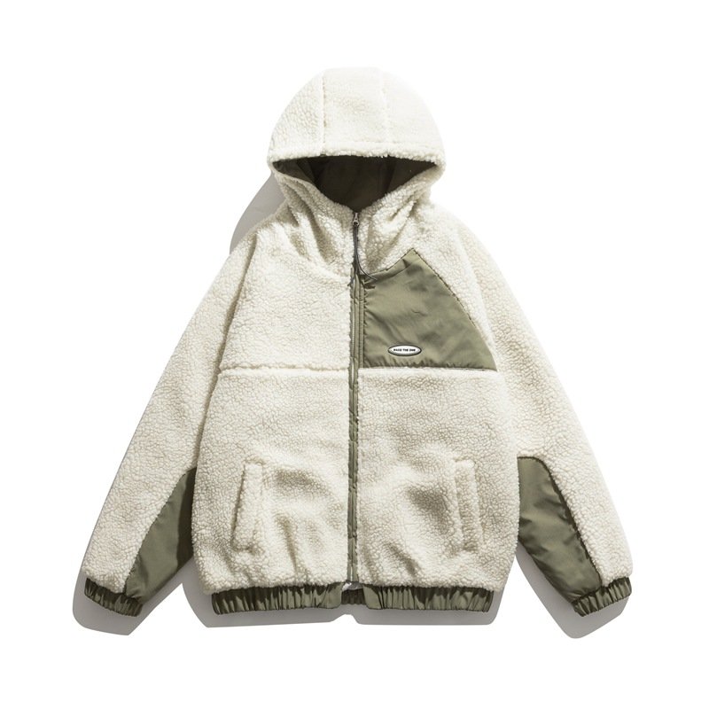 wholesale fleece patchwork plus size jacket mens winter custom logo polyester sports jacket