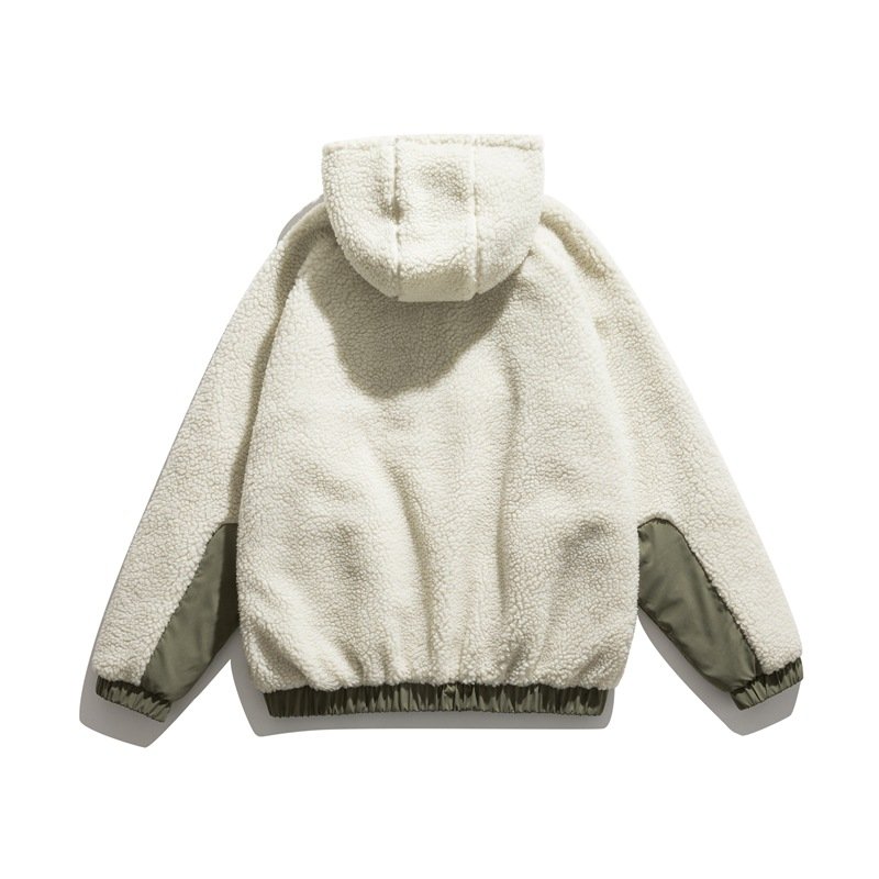 wholesale fleece patchwork plus size jacket mens winter custom logo polyester sports jacket