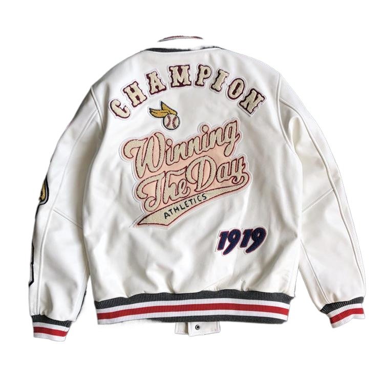Custom Manufacturer High Quality Vintage Winter And Fall Men's Leather Baseball Letterman Varsity Jackets men's jackets