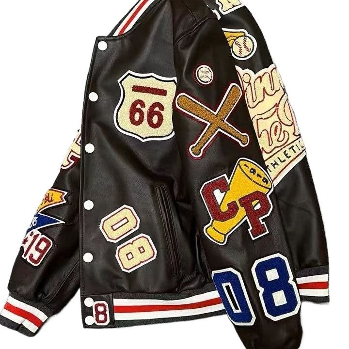 Custom Manufacturer High Quality Vintage Winter And Fall Men's Leather Baseball Letterman Varsity Jackets men's jackets