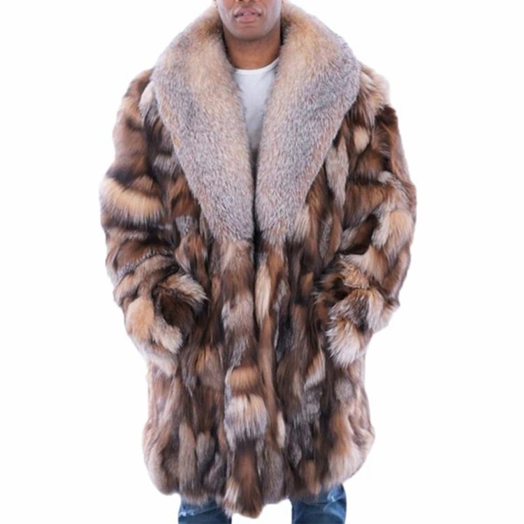 wholesale winter warm custom full length faux fur jacket long thick grey artificial fleece fur coats