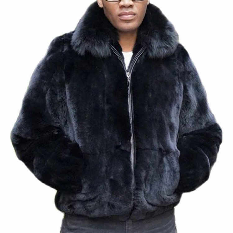 wholesale winter warm custom full length faux fur jacket long thick grey artificial fleece fur coats