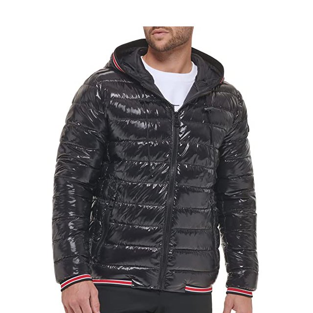 High Quality Heated Custom Made Cotton Multi Size Stand Collar Hooded Men Jacket Street Fashion Wear Waterproof Puffer jacket