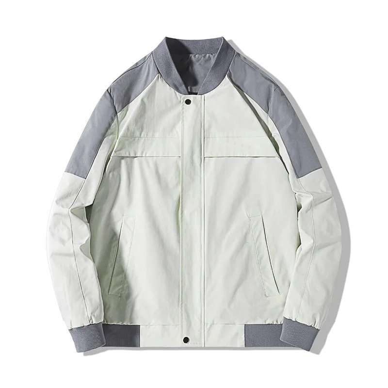 Windproof popular bomber fashion Streetwear black white men's casual Baseball Jacket OEM Quality Assured
