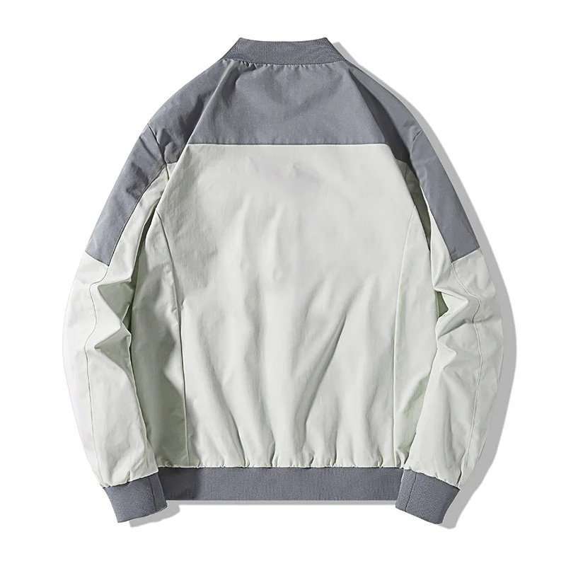 Windproof popular bomber fashion Streetwear black white men's casual Baseball Jacket OEM Quality Assured