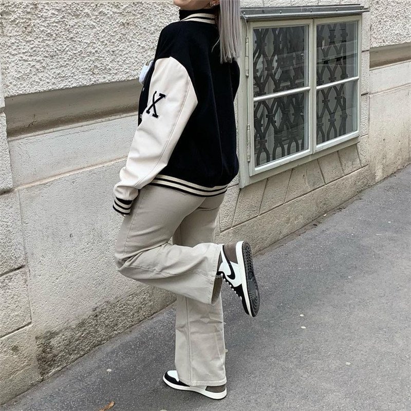 Wholesale Jacket For Men's 2022 American Vintage Casual Embroidery Patch High Street Loose Jacket