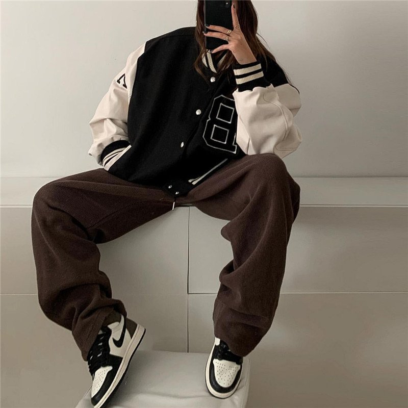 Wholesale Jacket For Men's 2022 American Vintage Casual Embroidery Patch High Street Loose Jacket
