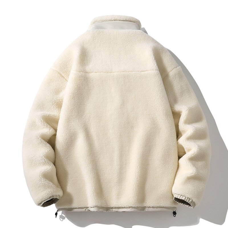 Dongguan Clothing Manufacturer Custom Embroidery Fleece Jacket Premium Zip Up Sherpa Fleece Jacket Mens