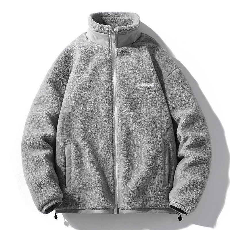 Dongguan Clothing Manufacturer Custom Embroidery Fleece Jacket Premium Zip Up Sherpa Fleece Jacket Mens