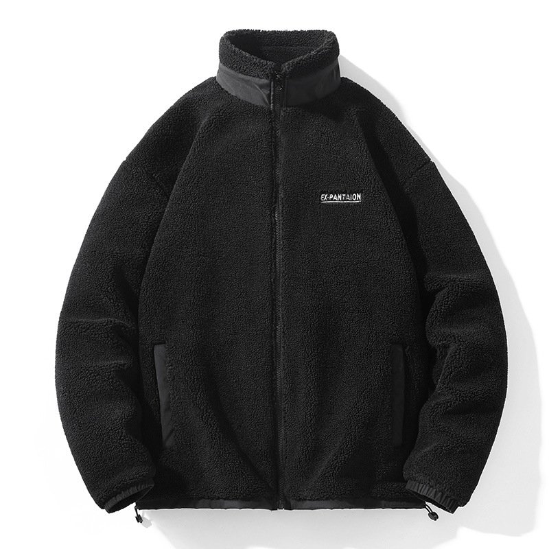 Dongguan Clothing Manufacturer Custom Embroidery Fleece Jacket Premium Zip Up Sherpa Fleece Jacket Mens