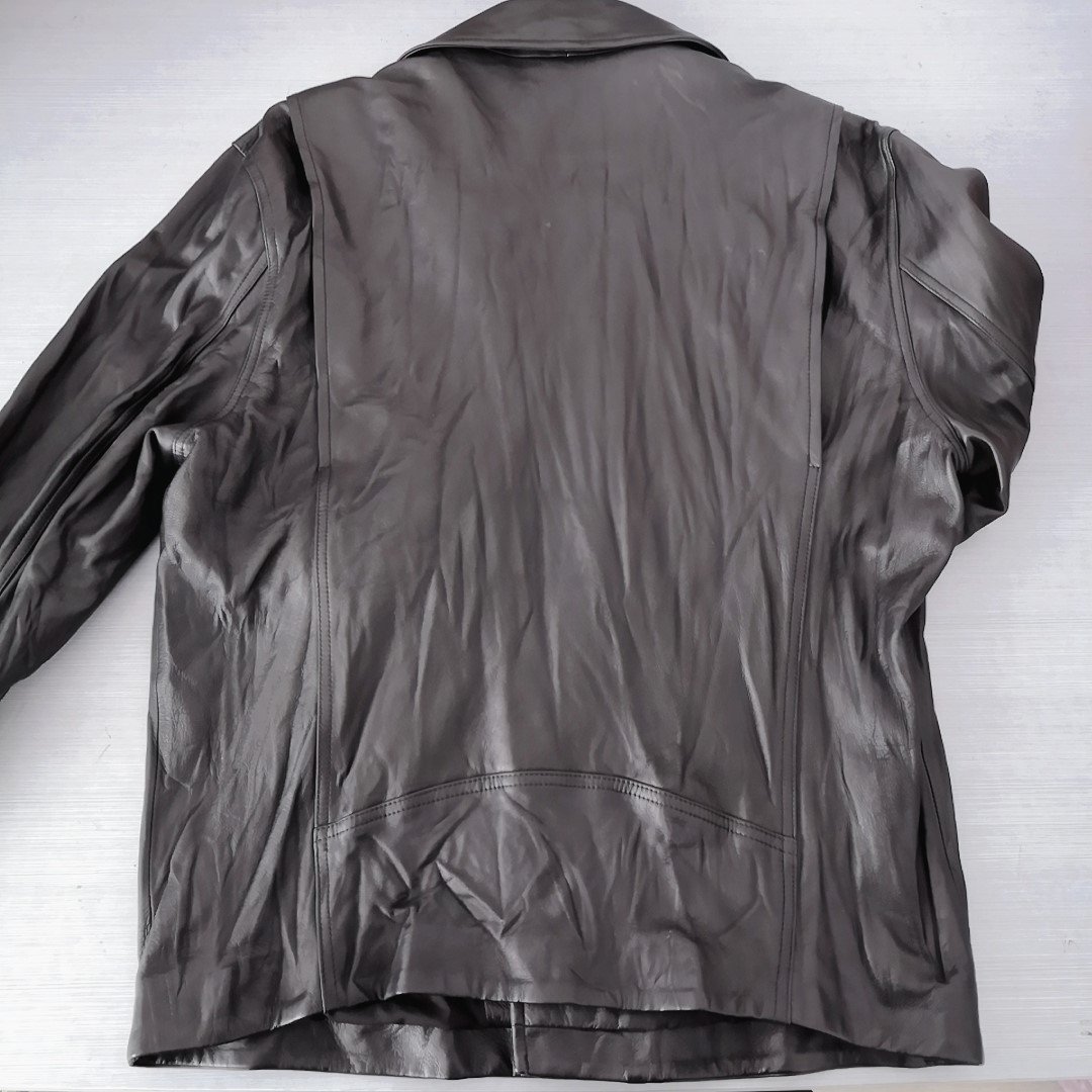 Men's sheepskin garment bomber jacket men motorcycle jacket for men