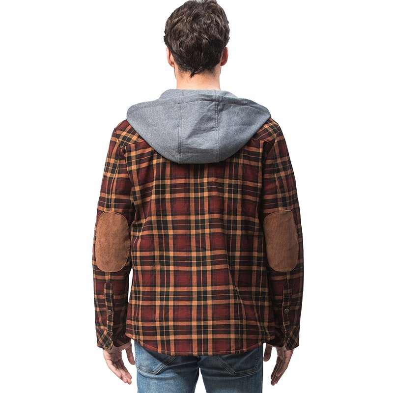 Vintage Men's Big Size Duffle Sherpa Flannel Jackets Plaid Heavyweight Winter OutdoorJackets Jackets For Men 2021