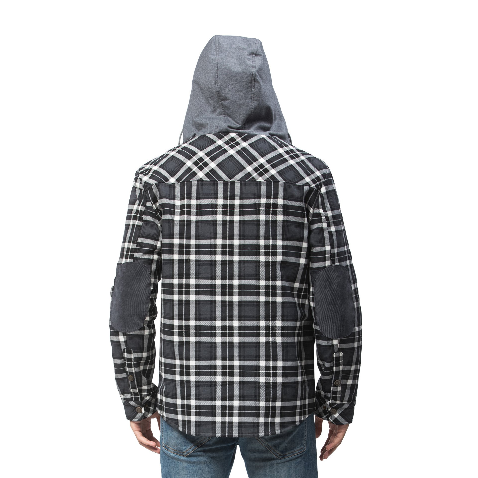 Vintage Men's Big Size Duffle Sherpa Flannel Jackets Plaid Heavyweight Winter OutdoorJackets Jackets For Men 2021