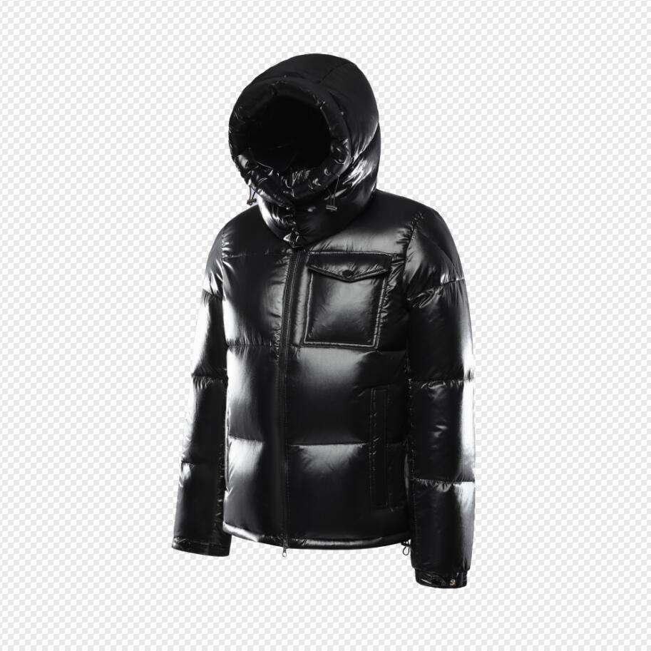 Wholesale Winter bubble padded puffer jacket Goose Down Mens Duck Down Jacket Winter Shiny Down Jacket for men