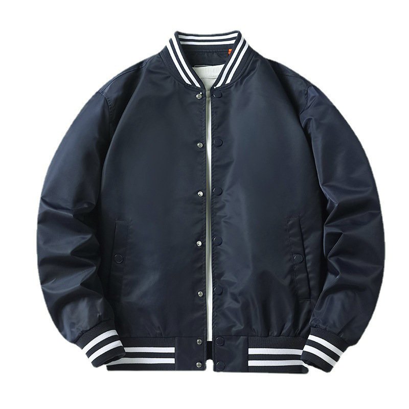Wholesale Satin Bomber Baseball Winter Jacket Men Jacket Custom Embroidery Men's Baseball Jacket