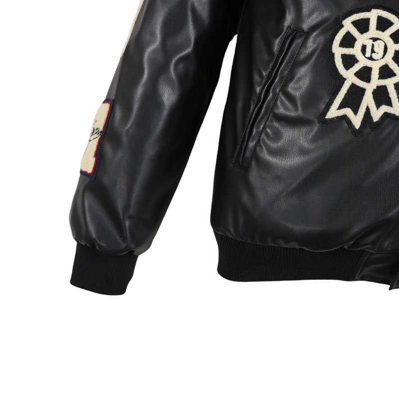2024 Hottest Models Men's Varsity Leather Jacket Custom Embroidery Chenille Patch Jacket for Men Custom Logo Men's Clothing