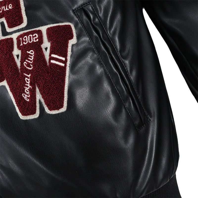 2024 Hottest Models Men's Varsity Leather Jacket Custom Embroidery Chenille Patch Jacket for Men Custom Logo Men's Clothing