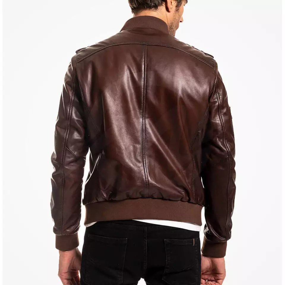 2024 New Arrival Fashion Stylish Slim Fit Top High Quality Cheap Wholesale Black Custom Motorcycle Men's Leather Jacket For Men