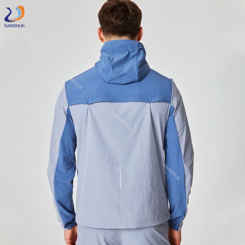 Summer Lightweight Track Running Jacket Wind Breaker Custom Waterproof Training Sports Athletes Windbreak Jacket For Men