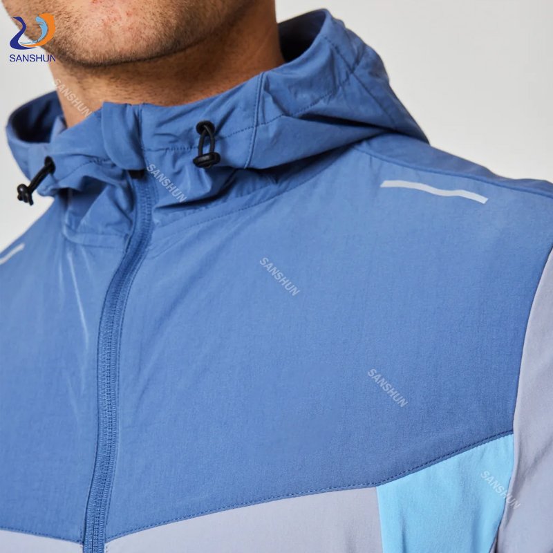 Summer Lightweight Track Running Jacket Wind Breaker Custom Waterproof Training Sports Athletes Windbreak Jacket For Men