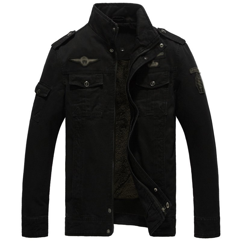 High Quality Fall Men's Jackets Overalls Plus Size 100% Cotton Casual Man Winter Jacket