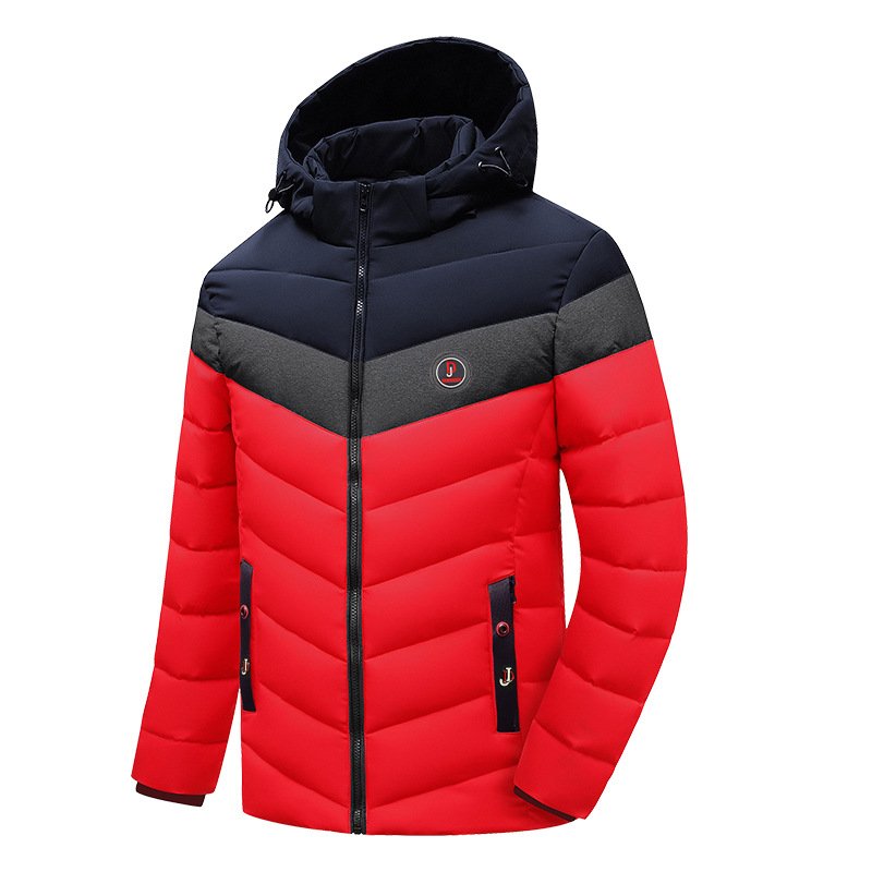 Custom Logo Outdoor Wear Male Cotton Padded Bubble Coats Warm Winter Puffer Men's Jackets Detachable Hood Outerwear chaqueta de