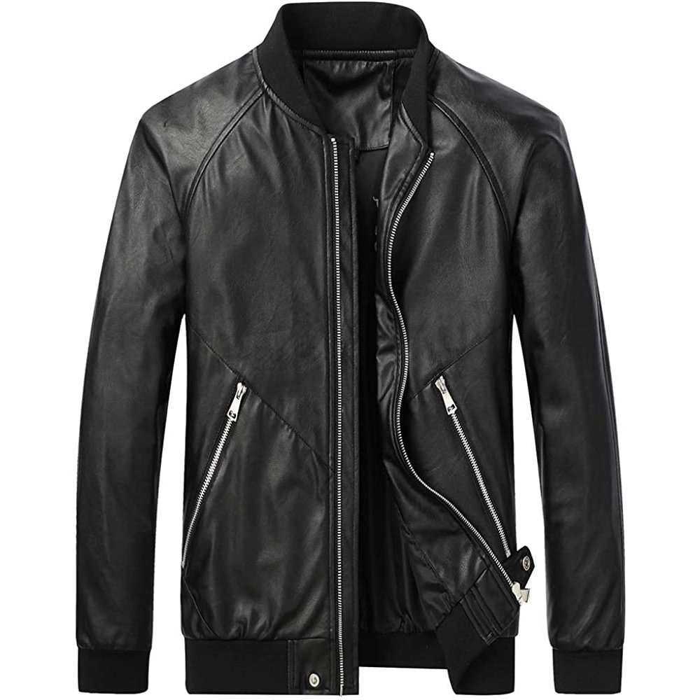 New Design Wholesales Price New Men's New Fashion Leather Coat men jackets winter thick leather jacket for men