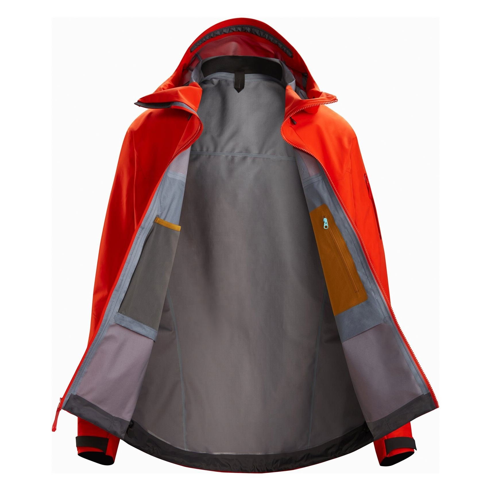 Men's Wholesale Lightweight Waterproof Hooded Rain Jacket Outdoor Raincoat Windbreaker Hiking Jacket