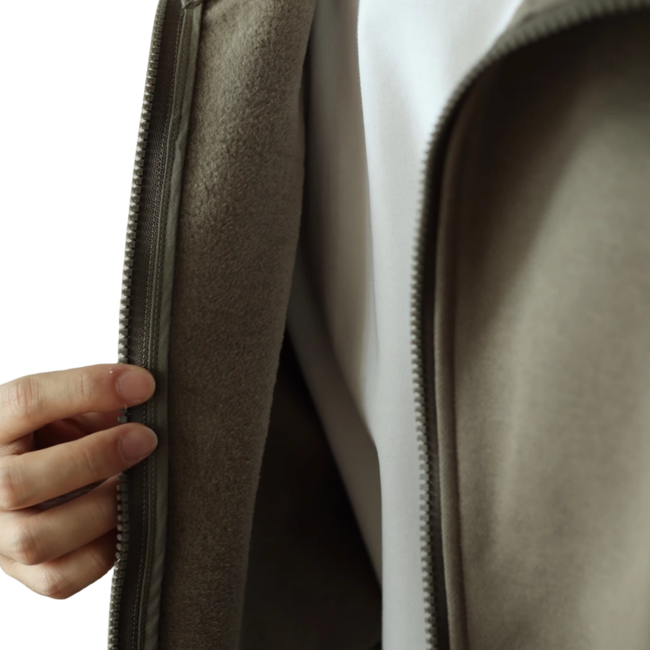 380 GSM Menswear Fleeced Jacket SUPIMA Cotton Small MOQ Customization Logo Many Colors In- Stock