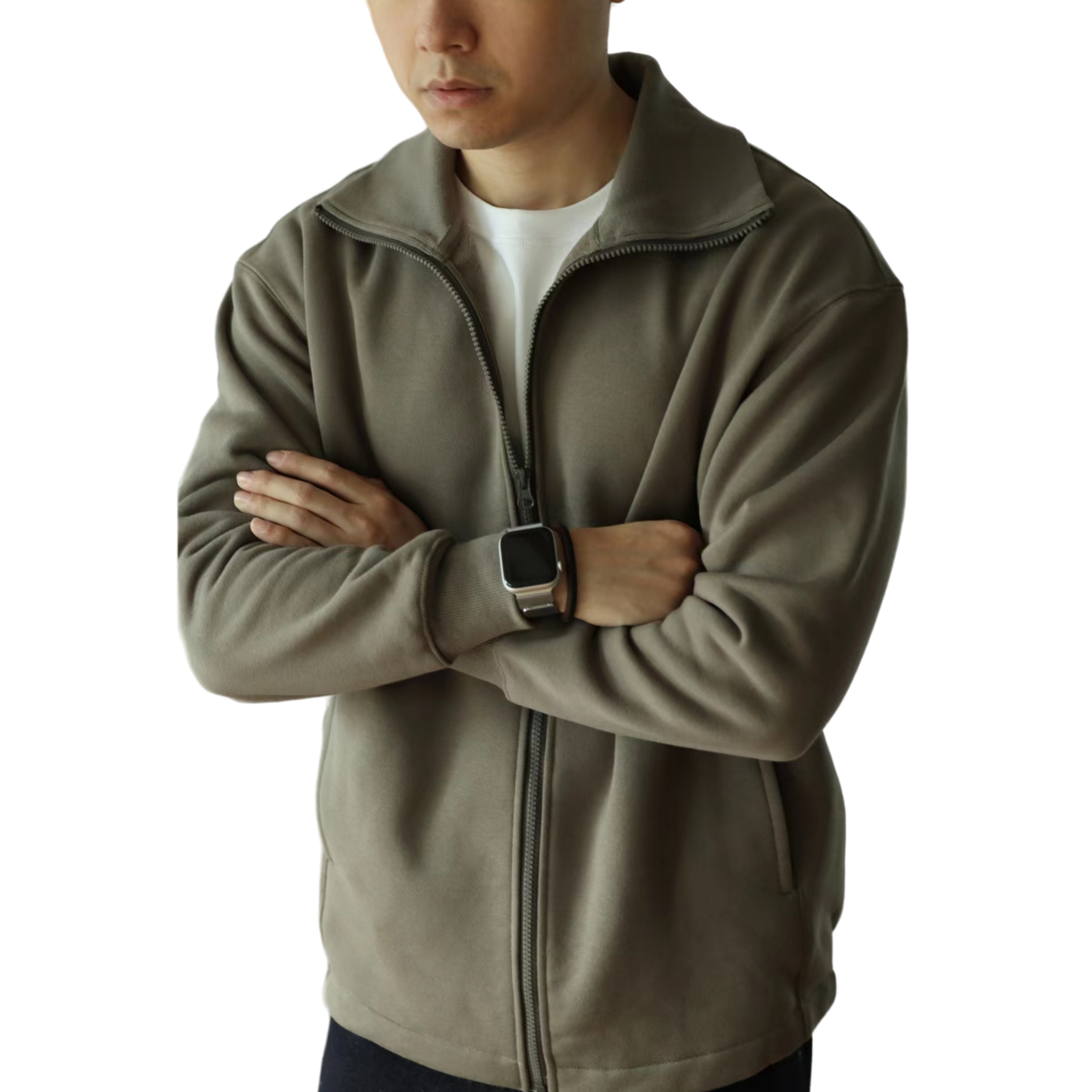 380 GSM Menswear Fleeced Jacket SUPIMA Cotton Small MOQ Customization Logo Many Colors In- Stock