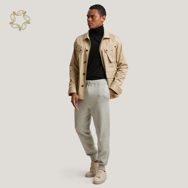 men's jacket 100% organic cotton men Jacket Cotton Lightweight PocketJacket coat sustainable man blazer