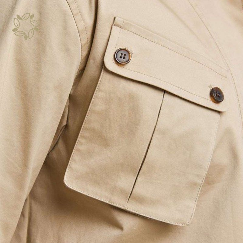men's jacket 100% organic cotton men Jacket Cotton Lightweight PocketJacket coat sustainable man blazer