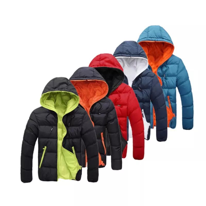2022 New Men's Jackets Men Casual Fashion Winter Puffer Jacket Mens Bomber Bubble Coats Custom Print and Tag