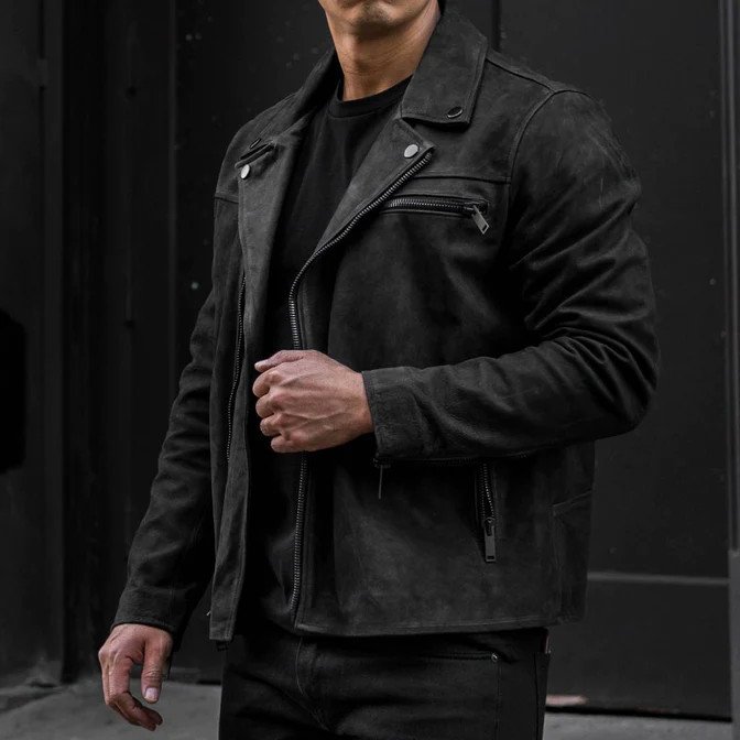 High Quality Men Leather Motorbike Jackets Wholesale Cheap Price Men Wear Fashion Leather Jacket