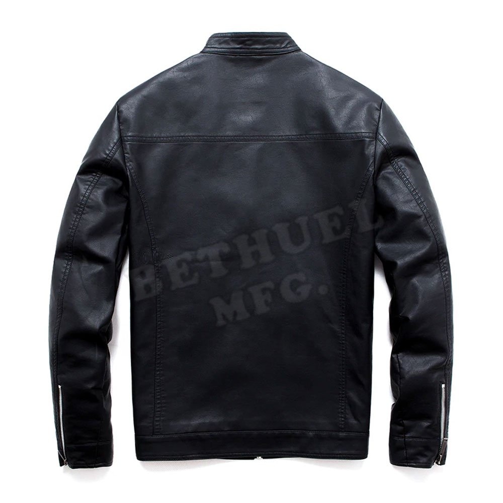 PU High Quality Leather Jacket Motorcycle 5XL Men's Jackets Black Outwear Male Leather Jacket For Men