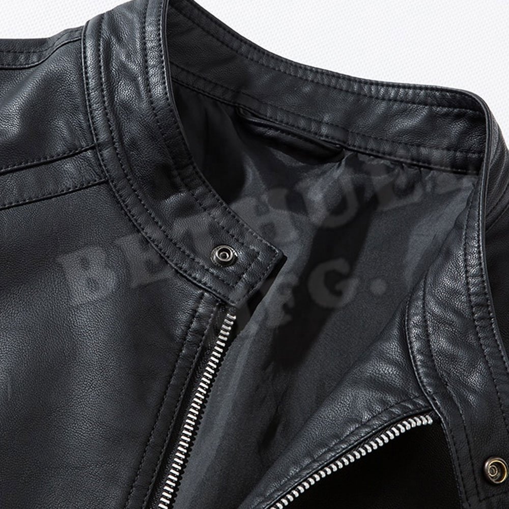 PU High Quality Leather Jacket Motorcycle 5XL Men's Jackets Black Outwear Male Leather Jacket For Men