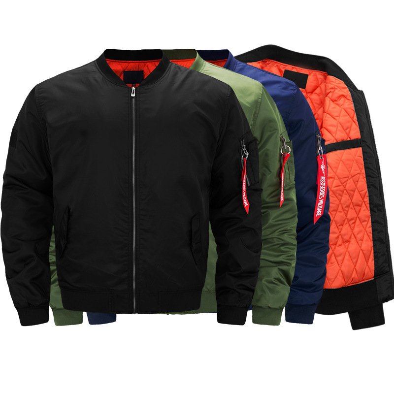 European And American Size Oversized Men's Pilot Pure Cotton Loose Jacket