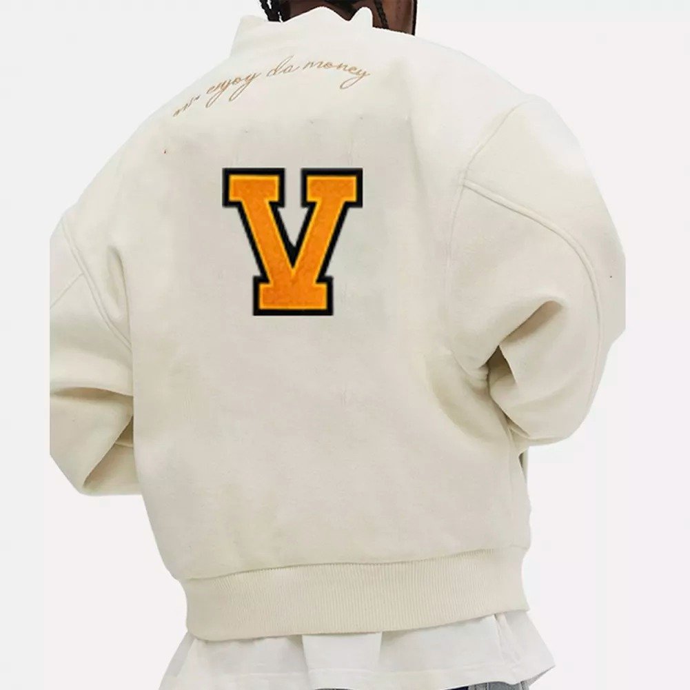 Premium Quality Wholesale Letterman Jacket Men Wool Chenille Patches Leather Sleeve Versity Jacket in Factory Price